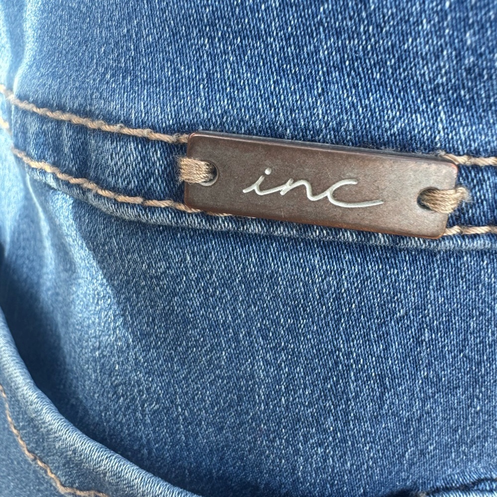 INC International Concepts Medium Blue Cropped Skinny Leg Tummy Control. - Picture 5 of 11